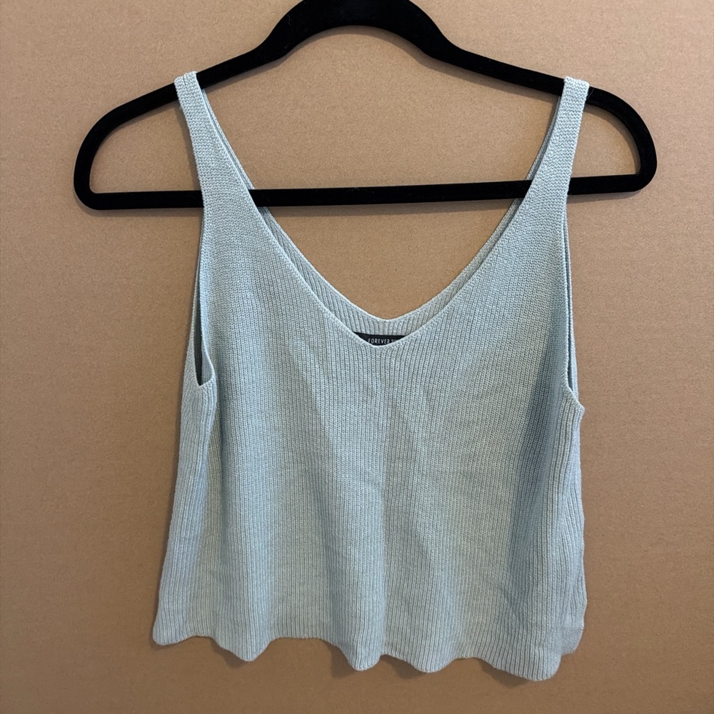 Sage Green Knit Tank